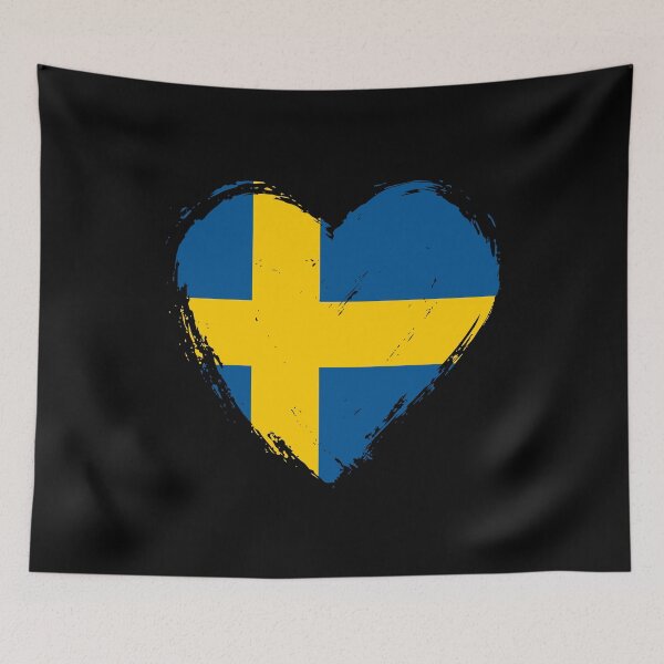 Item preview, Distressed Sweden Flag Heart SE designed and sold by shitpostee.