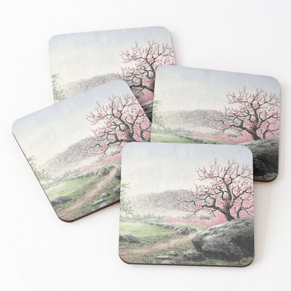 Item preview, April 12th birthday flower Peach Blossom Landscape designed and sold by 366birthflower.