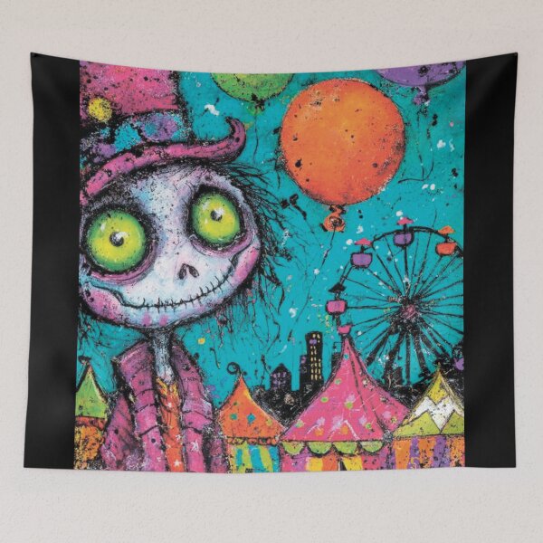Item preview, Grunge-style Halloween circus designed and sold by MagelliShop.