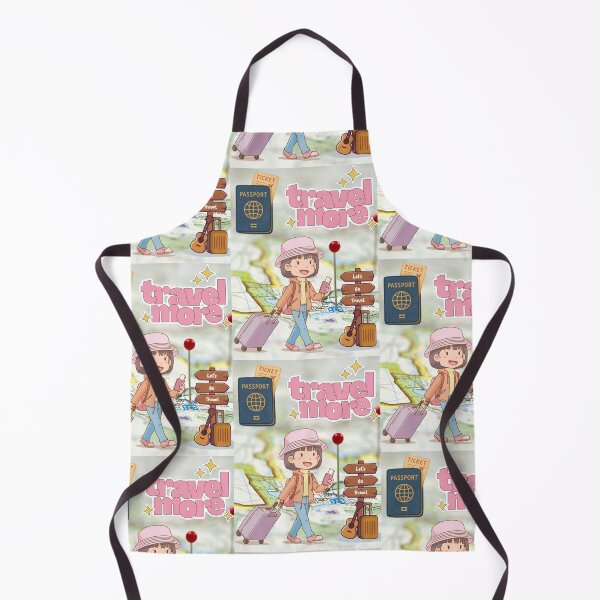 Item preview, Travel More Girl Traveler Passport Luggage Wanderlust Quote Art designed and sold by Artemis & Woven Collective.