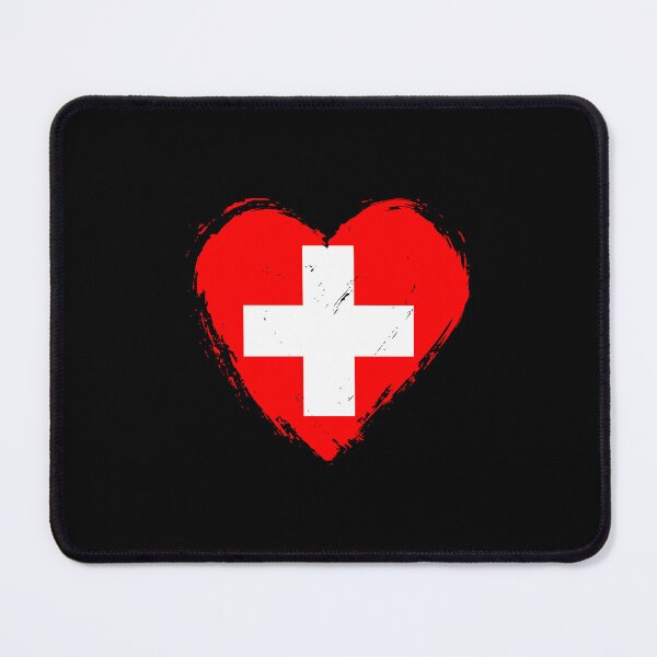 Item preview, Distressed Switzerland Flag Heart CH designed and sold by shitpostee.