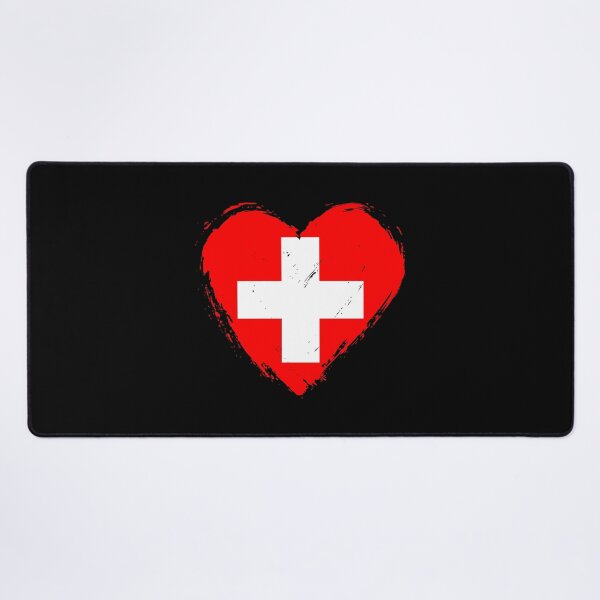 Item preview, Distressed Switzerland Flag Heart CH designed and sold by shitpostee.
