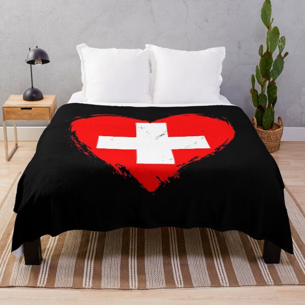 Item preview, Distressed Switzerland Flag Heart CH designed and sold by shitpostee.