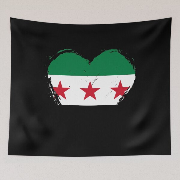 Item preview, Distressed Syria Flag Heart SY designed and sold by shitpostee.