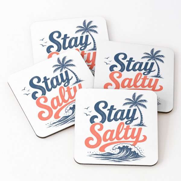 Item preview, Stay Salty Retro Beach Summer Ocean Waves designed and sold by rin-aRitzxbc.