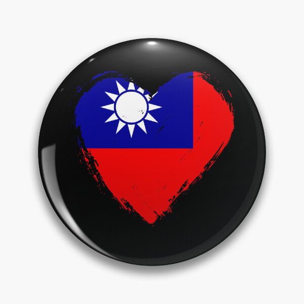 Item preview, Distressed Taiwan Flag Heart TW designed and sold by shitpostee.