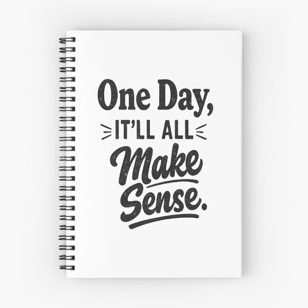 Item preview, One Day, It’ll All Make Sense – Minimal Motivational Typography designed and sold by Lovestickerco.