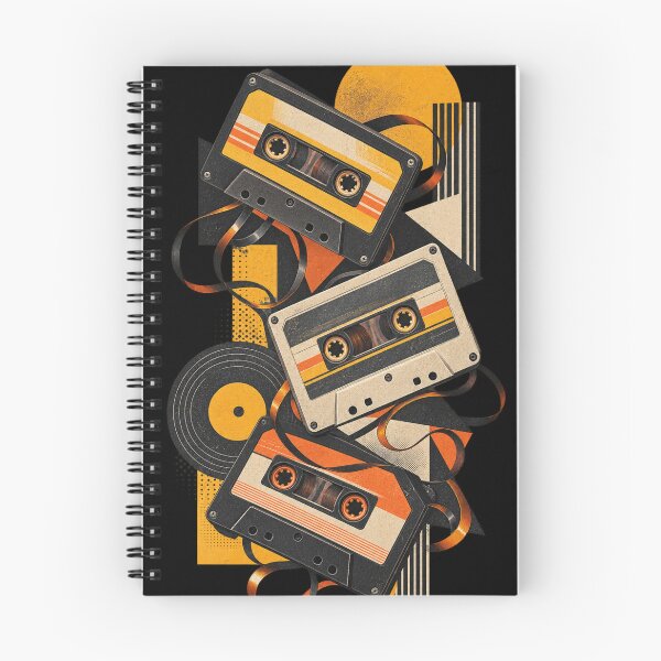 Item preview, Vintage Cassette Tapes Collage – 80s Retro Music Art designed and sold by @SHINTOSARTSTORE.