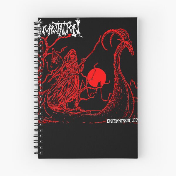 Item preview, Death Metal Red Silhouette Grim Reaper designed and sold by miwikiw.