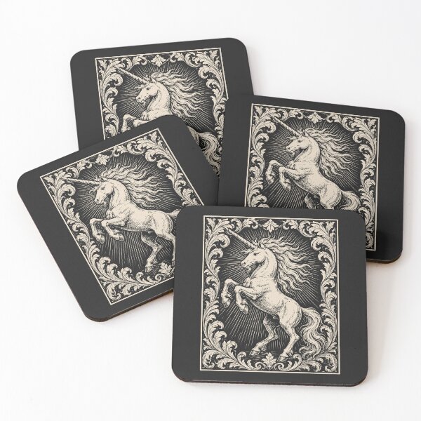 Item preview, Vintage Unicorn Horse Medieval Fantasy Mythical Creature  designed and sold by Y-Vibes.