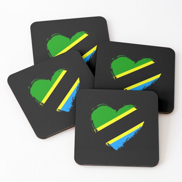 Item preview, Distressed Tanzania Flag Heart TZ designed and sold by shitpostee.