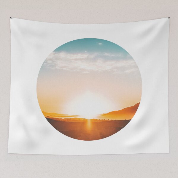 Item preview, Golden Sunrise Mountain Horizon Circle designed and sold by Vision Crafted.