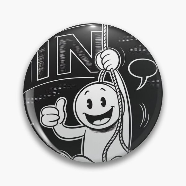 Item preview, Hang In There Funny Rope Cartoon Dark Humor Design designed and sold by ElioCantarini9.