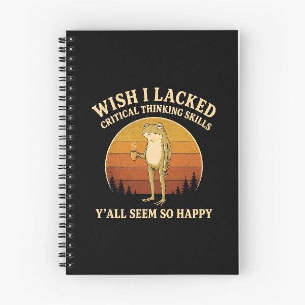 Item preview, Wish I Lacked Critical Thinking Skills Y'all Seem So Happy Frog designed and sold by haris-rana-wren.