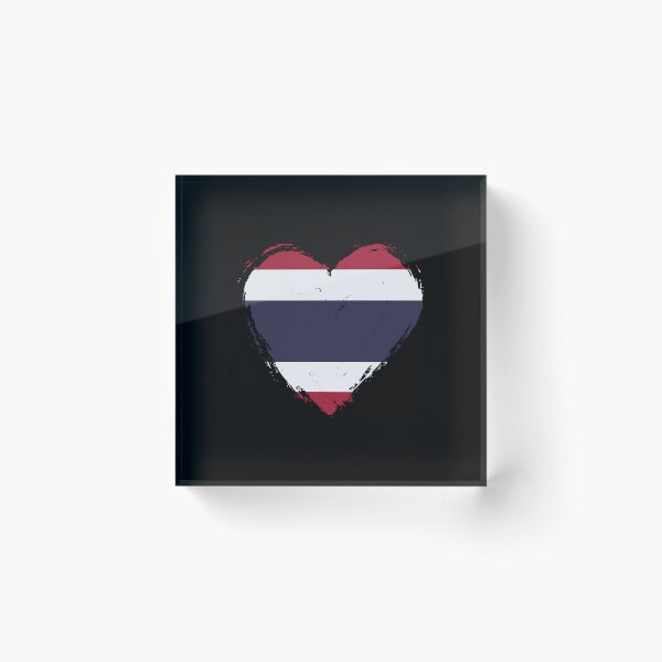 Item preview, Distressed Thailand Flag Heart TH designed and sold by shitpostee.
