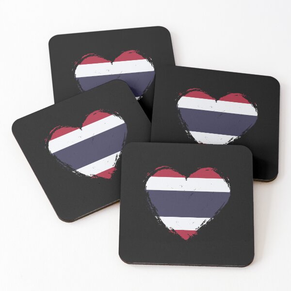 Item preview, Distressed Thailand Flag Heart TH designed and sold by shitpostee.