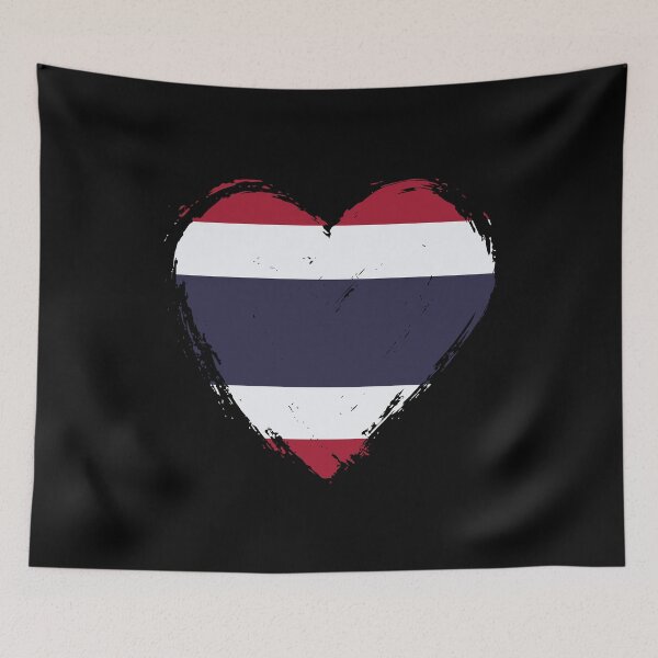 Item preview, Distressed Thailand Flag Heart TH designed and sold by shitpostee.