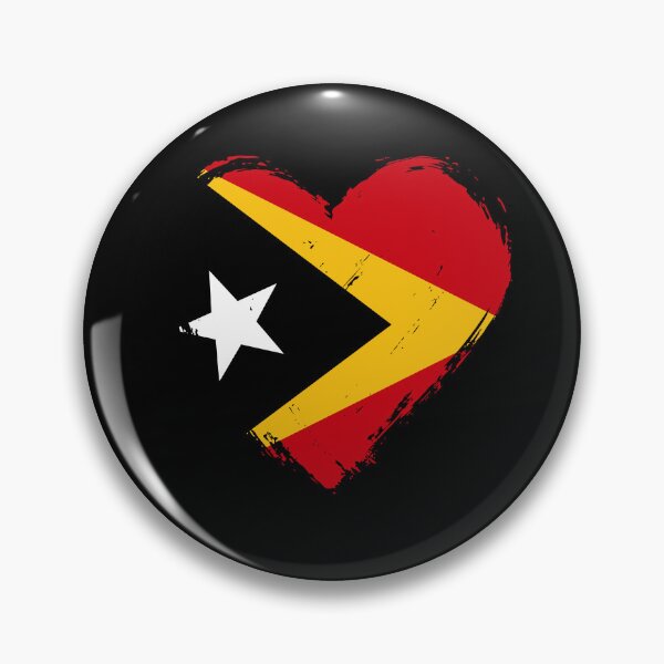 Item preview, Distressed Timor-Leste Flag Heart TL designed and sold by shitpostee.