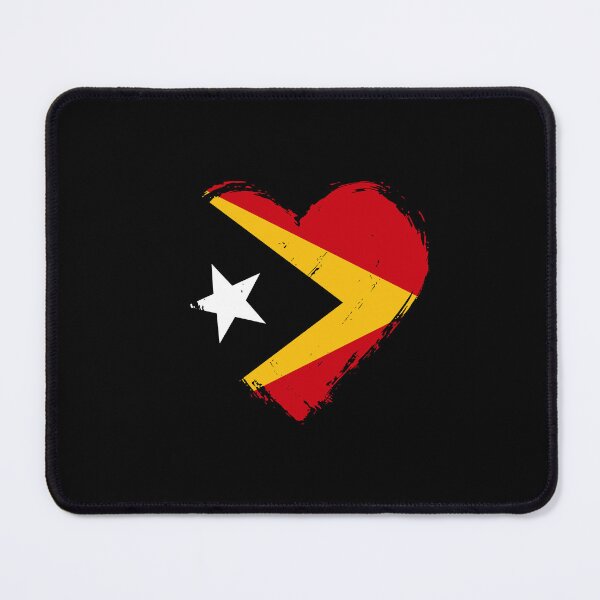 Item preview, Distressed Timor-Leste Flag Heart TL designed and sold by shitpostee.
