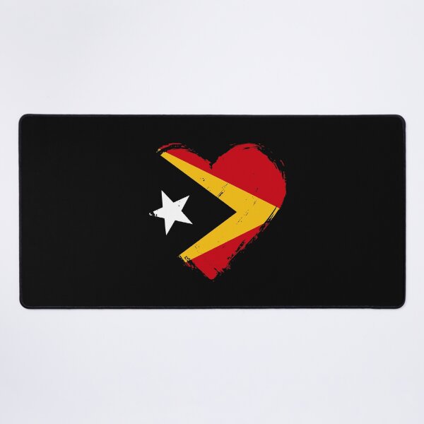 Item preview, Distressed Timor-Leste Flag Heart TL designed and sold by shitpostee.