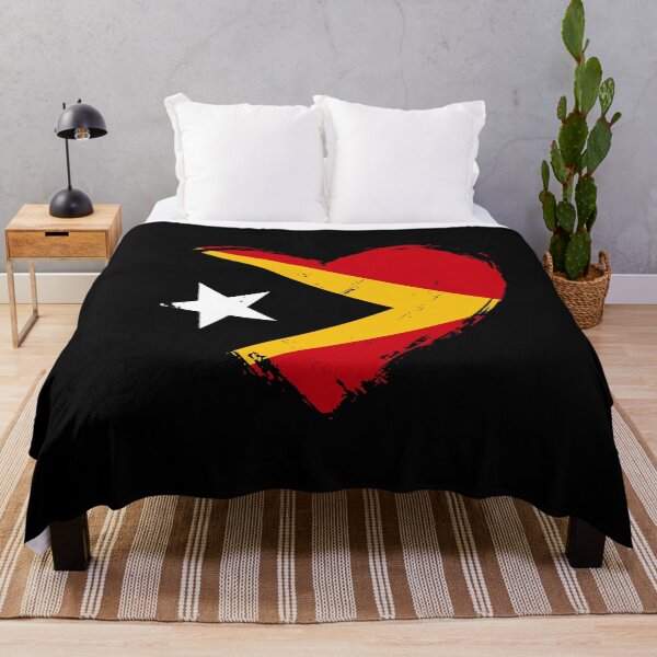 Item preview, Distressed Timor-Leste Flag Heart TL designed and sold by shitpostee.