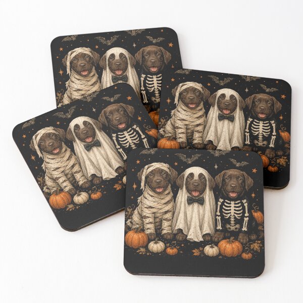 Item preview, Chocolate Labrador in Ghost Cute Lab Ghost Dog Halloween designed and sold by will freed18.