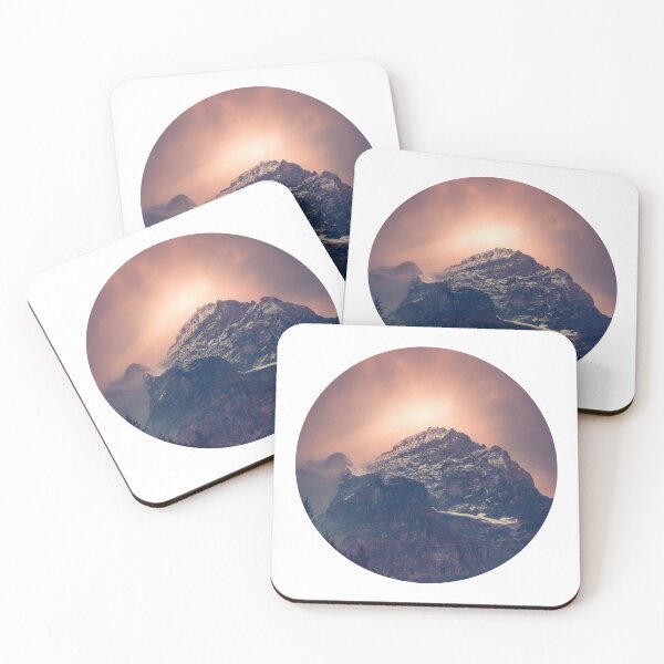 Item preview, Moody Twilight Mountain Peak Circle designed and sold by Vision Crafted.