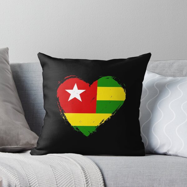 Item preview, Distressed Togo Flag Heart TG designed and sold by shitpostee.