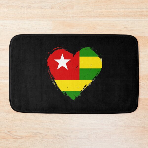 Item preview, Distressed Togo Flag Heart TG designed and sold by shitpostee.