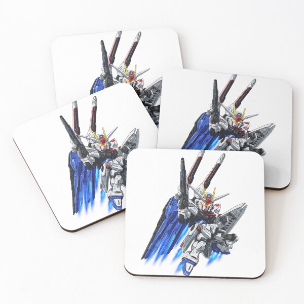 Item preview, ZGMF-X10A SD GUNDAM Freedom full ILLUSTRATION colour cute chibi 2d anime art digital art designed and sold by sabartgunpla.