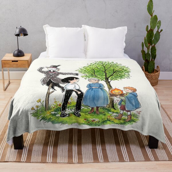 Item preview, Howl, Sophie, Calcifer, and Markl designed and sold by GITTERLU.