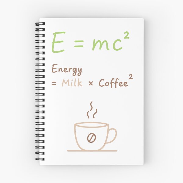 Item preview, Energy Equals Milk Coffee Equation designed and sold by ianm1028.