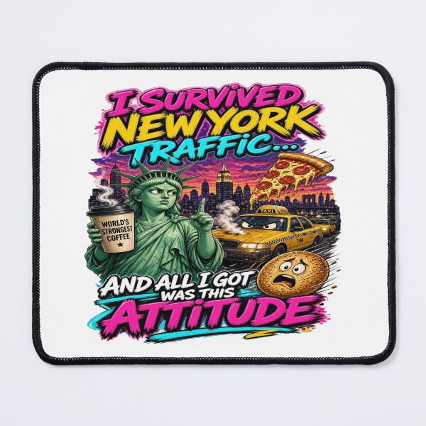 Item preview, I Survived New York Traffic Funny NYC Design designed and sold by Sushikidsntod.