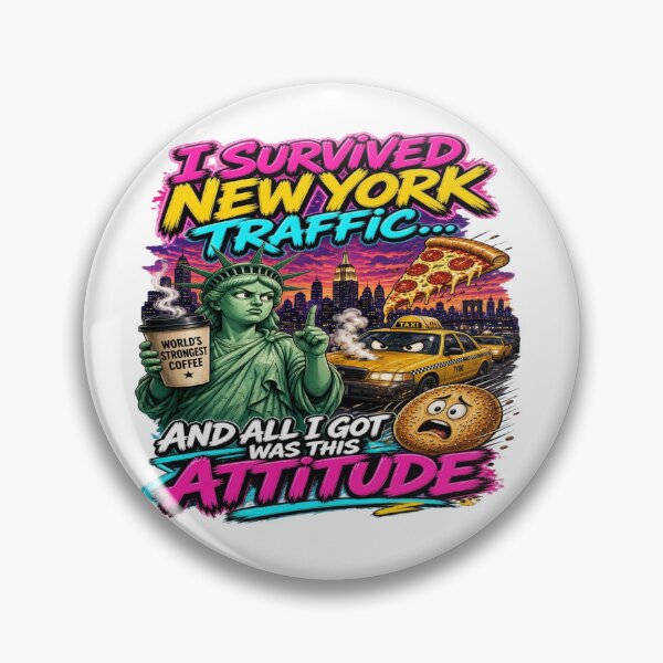 Item preview, I Survived New York Traffic Funny NYC Design designed and sold by Sushikidsntoddlers.