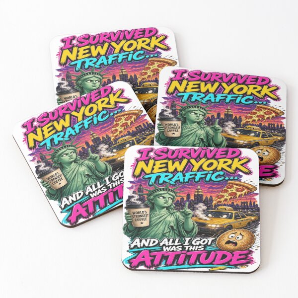Item preview, I Survived New York Traffic Funny NYC Design designed and sold by Sushikidsntod.