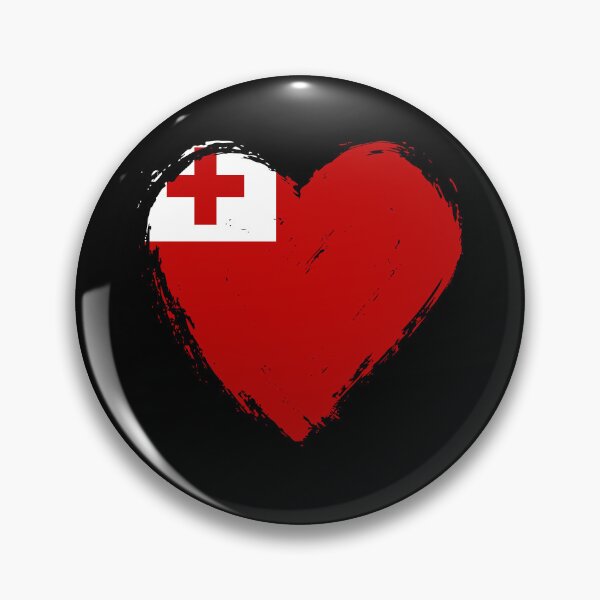 Item preview, Distressed Tonga Flag Heart TO designed and sold by shitpostee.