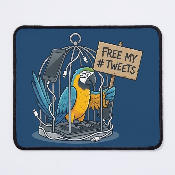 Item preview, Digital Jailbird Macaw | Free my Tweets designed and sold by SillyPawsStudio.