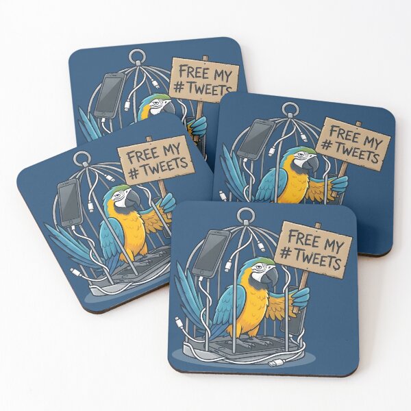 Item preview, Digital Jailbird Macaw | Free my Tweets designed and sold by SillyPawsStudio.