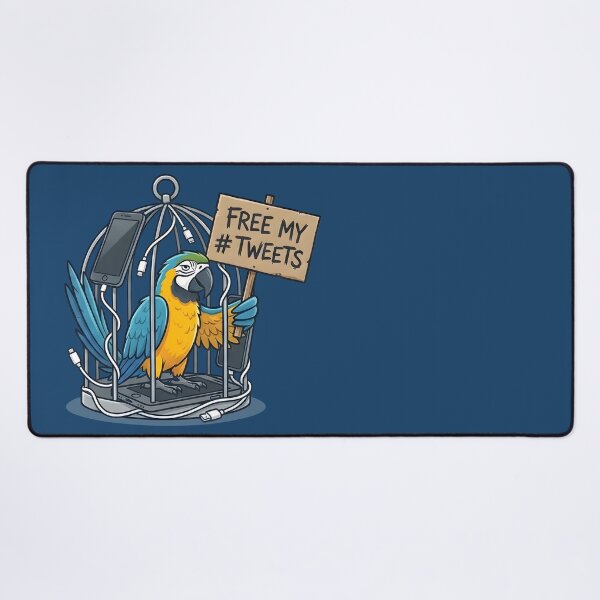 Item preview, Digital Jailbird Macaw | Free my Tweets designed and sold by SillyPawsStudio.