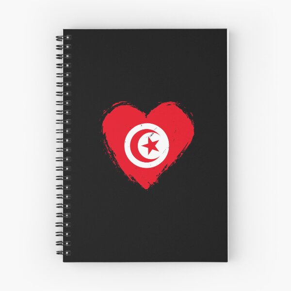 Item preview, Distressed Tunisia Flag Heart TN designed and sold by shitpostee.