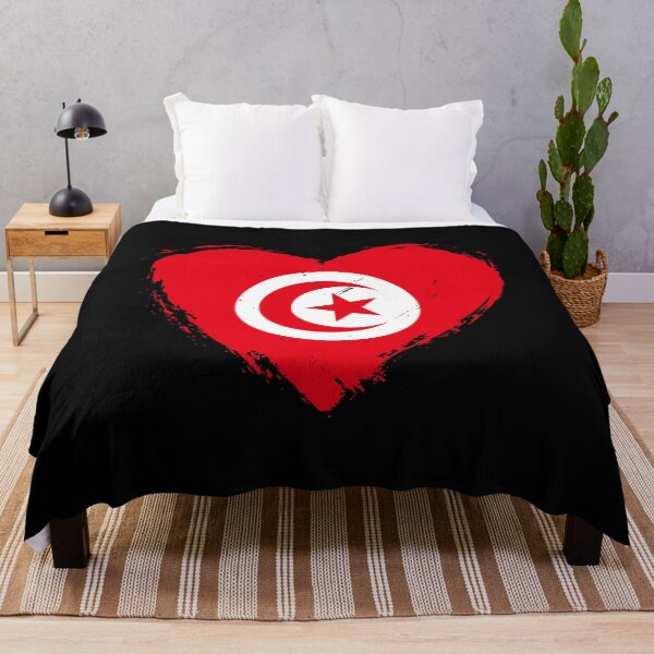 Item preview, Distressed Tunisia Flag Heart TN designed and sold by shitpostee.