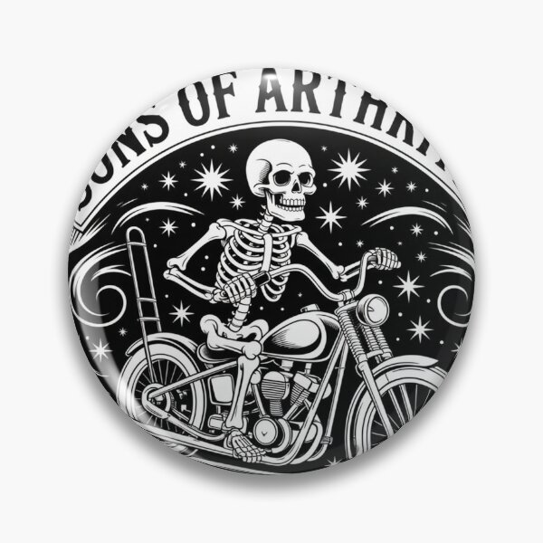 Item preview, Sons of Arthritis Skeleton Motorcycle Biker Design designed and sold by ElioCantarini9.