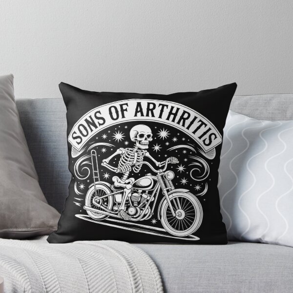 Item preview, Sons of Arthritis Skeleton Motorcycle Biker Design designed and sold by ElioCantarini9.