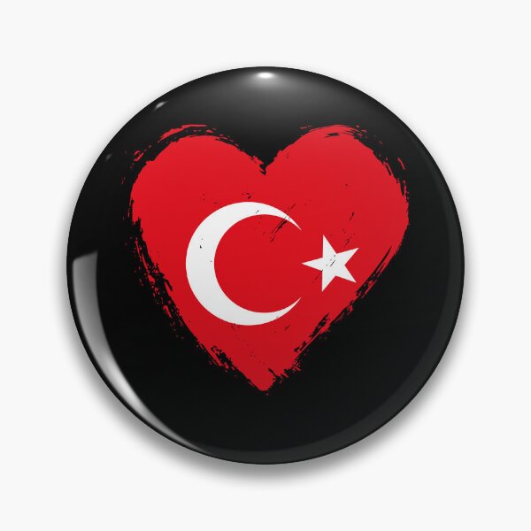 Item preview, Distressed Turkey Flag Heart TR designed and sold by shitpostee.