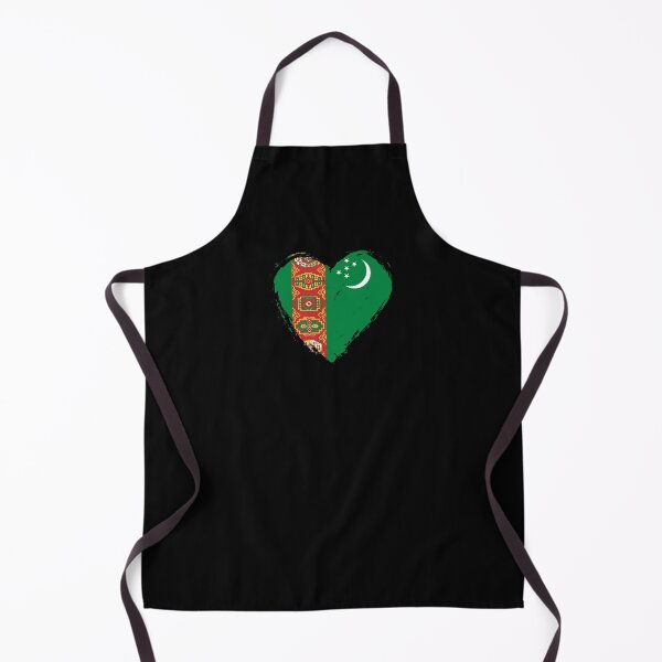 Item preview, Distressed Turkmenistan Flag Heart TM designed and sold by shitpostee.