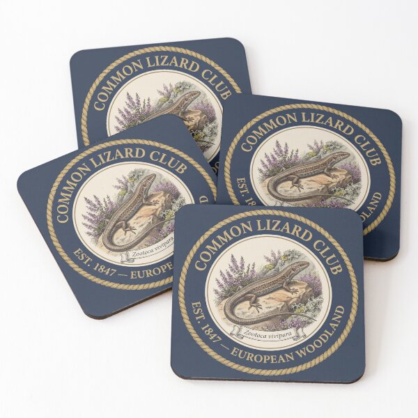 Item preview, Common Lizard Club Vintage Badge Heathland Wildlife designed and sold by CalmCapy Co.