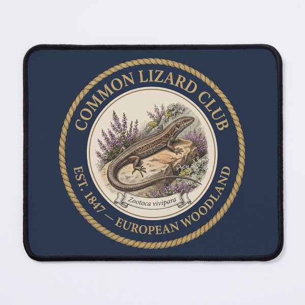 Item preview, Common Lizard Club Vintage Badge Heathland Wildlife designed and sold by CalmCapy Co.