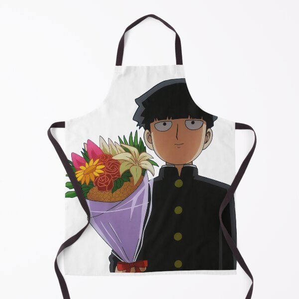 Item preview, Anime Boy Holding a Beautiful Colorful Bouquet of Flowers designed and sold by Migi-Desu.