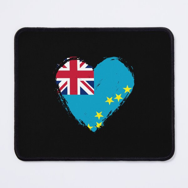 Item preview, Distressed Tuvalu Flag Heart TV designed and sold by shitpostee.