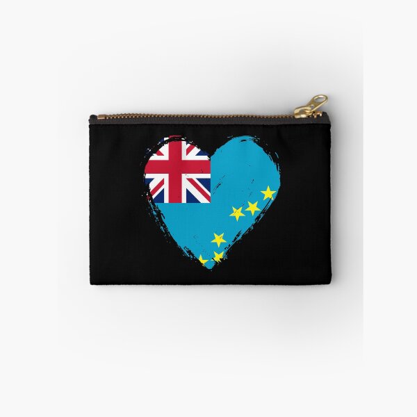 Item preview, Distressed Tuvalu Flag Heart TV designed and sold by shitpostee.